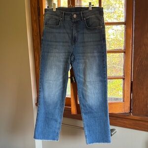 J Jill high rise straight leg crop jeans